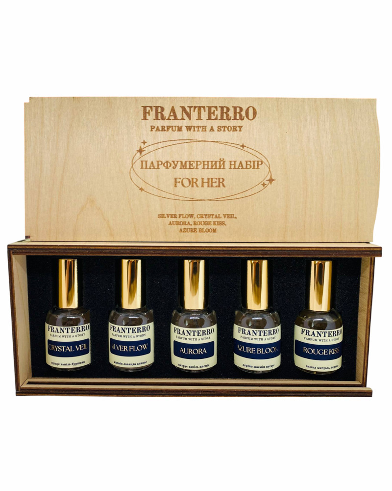 Парфумований набір для неї Franterro, 5 шт. по 10 мл (FRN-1034)